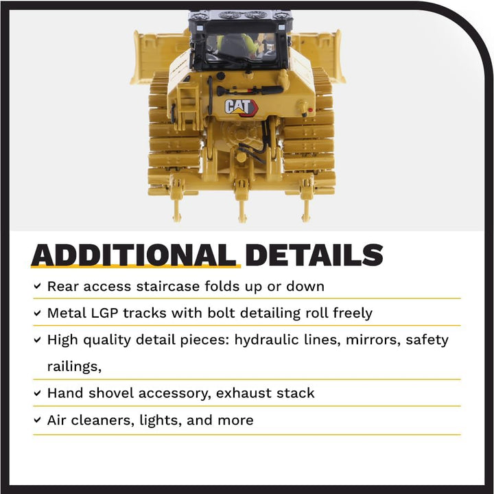 Caterpillar Diecast Masters 85951 Bulldozer D5 LGP, Massstab 1:50, ca. 13,5 x 9,3 x 7 cm, ab 14 Jahr
