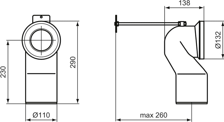 Ideal Standard J324867 Anschlussstutzen