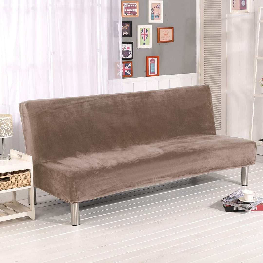 Sofa-Schonbezug aus Samt und Plüsch, 3-Sitzer, für den Winter, dicker Stretchstoff, Sofabettbezug, e