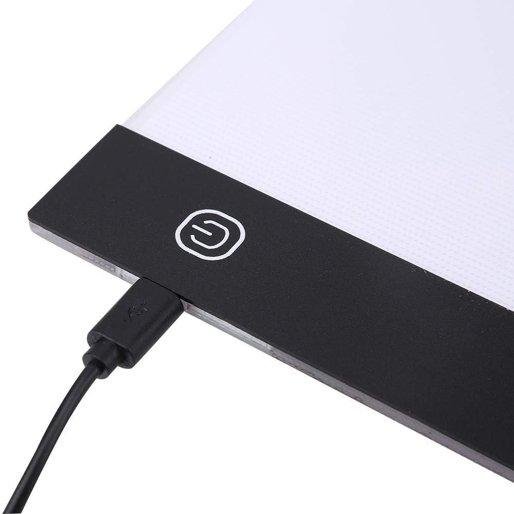LED Zeichenbrett Leuchtkästen A5 LED Kopierbrett Kinderspielzeug Zum Zeichnen von 3 Ebenen Dimmbares