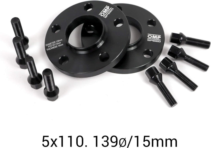 OMP SPEED SET ABSTANDHALTER OMP 15MM 5X110 65.1 M14X1.5+12X1.25 5x110 65.1 15mm, 5x110 65.1 15mm