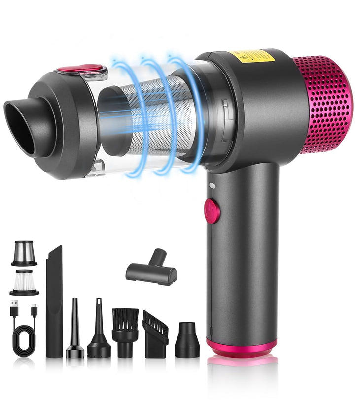 10pcs Handstaubsauger,aufladbar Tragbar Leicht Mini Staubsauger | 4000mAh Auto Staubsauger,USB Wiede