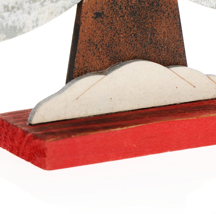 com-four® Dekorativer Aufsteller für Weihnachten - Weihnachtlicher Tannenbaum aus Holz - Weihnachtsb