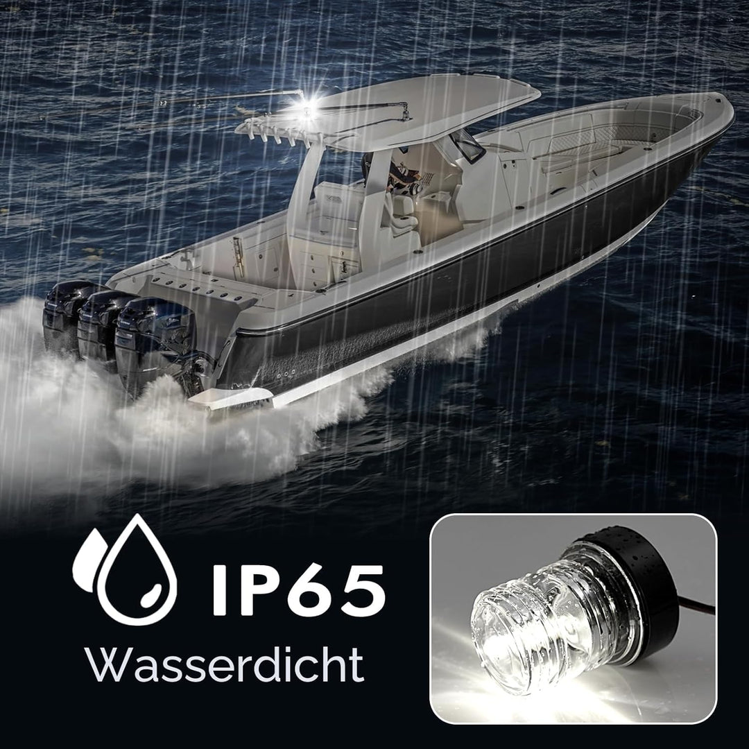 Geloo 12–24 V LED-Navigationslicht für Marineboote, Yachten, Garten, Ankerlichter, wasserdichtes Sig