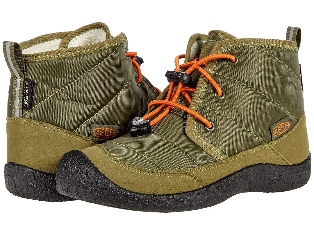 KEEN Unisex Kinder Howser 2 Waterproof Bottes Chukka 32/33 EU Capulet Olive Russet Orange, 32/33 EU
