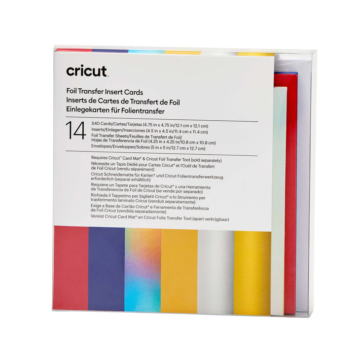 Cricut Insert Cards FOIL Celebration S40 Kartenset Rot, Blau, Celebration