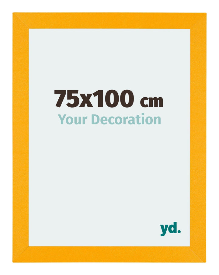 yd. Your Decoration - Bilderrahmen 75x100 cm - Gelb - Bilderrahmen aus MDF mit Acrylglas - Antirefle