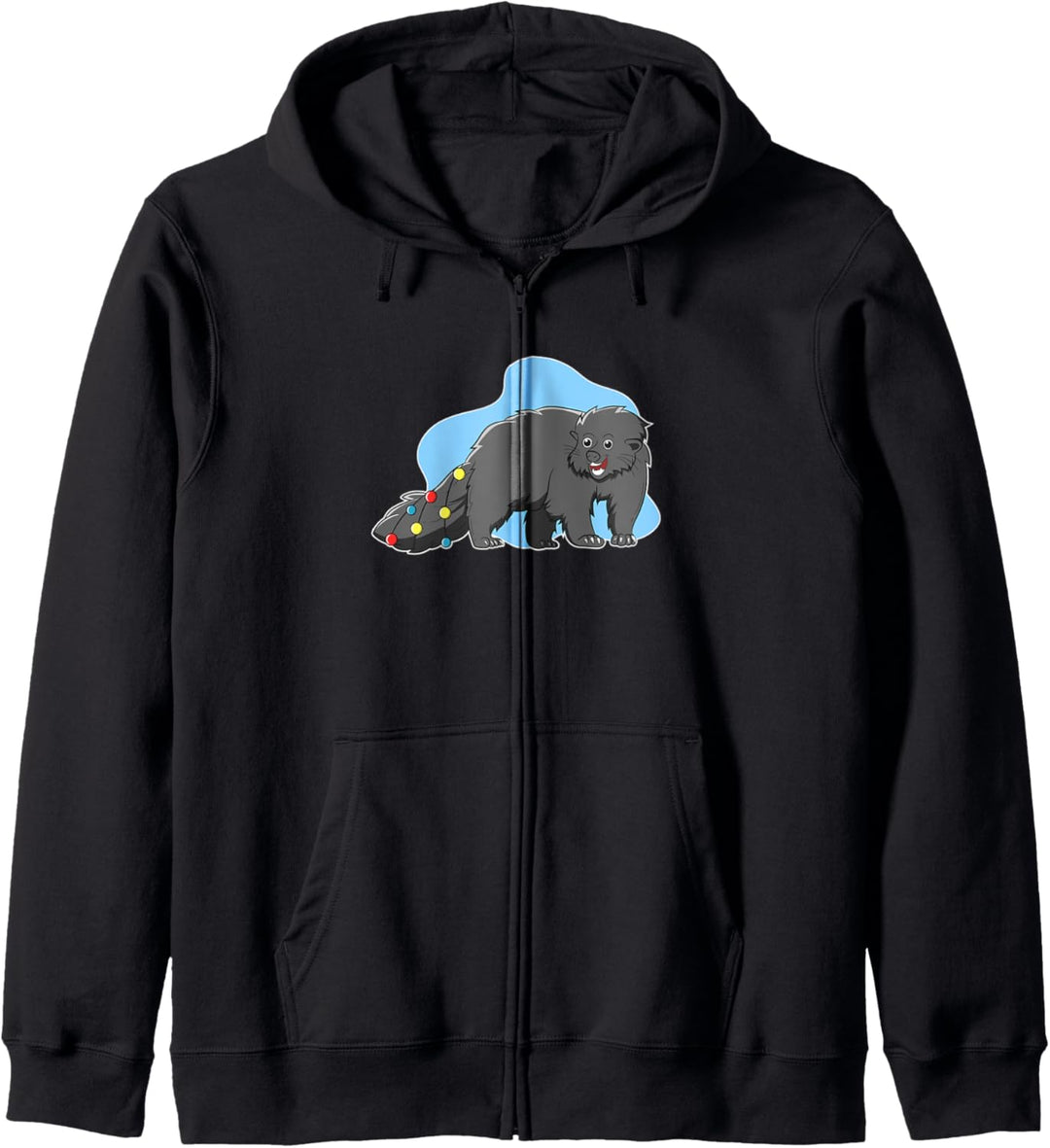 Weihnachten Binturong Bearcat Bild Kapuzenjacke