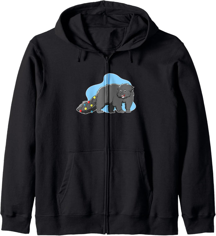Weihnachten Binturong Bearcat Bild Kapuzenjacke