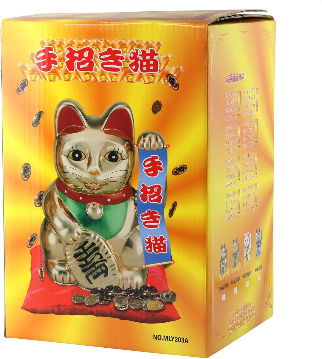 Freak Scene Glückskatze - Maneki-Neko - Winkekatze - 30 cm - Gold