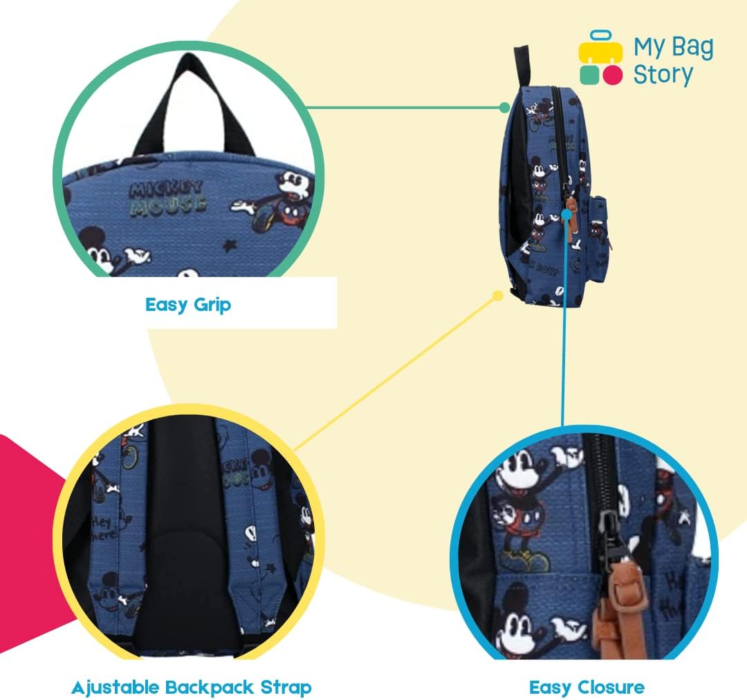mybagstory - Rucksack – Mickey Mouse – Disney – Kinder – Kinderkrippe – Schule – Schulranzen für Jun