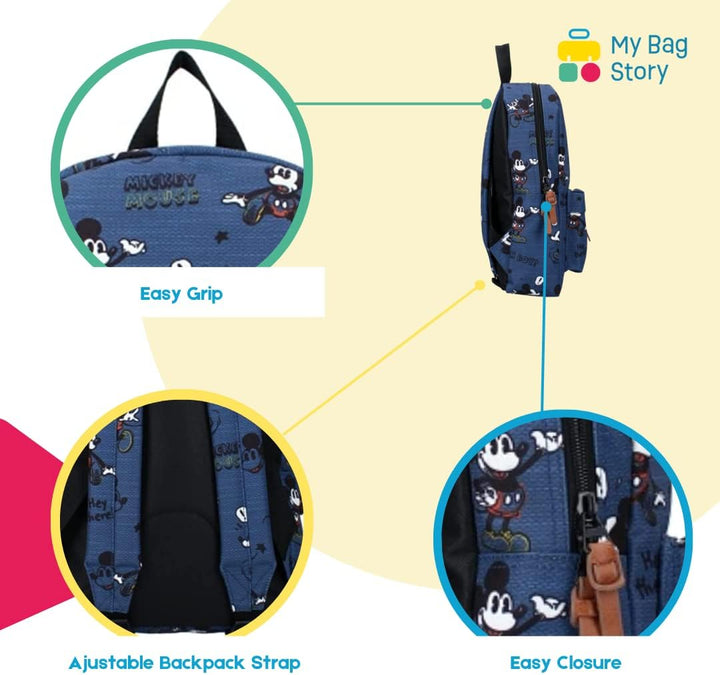 mybagstory - Rucksack – Mickey Mouse – Disney – Kinder – Kinderkrippe – Schule – Schulranzen für Jun
