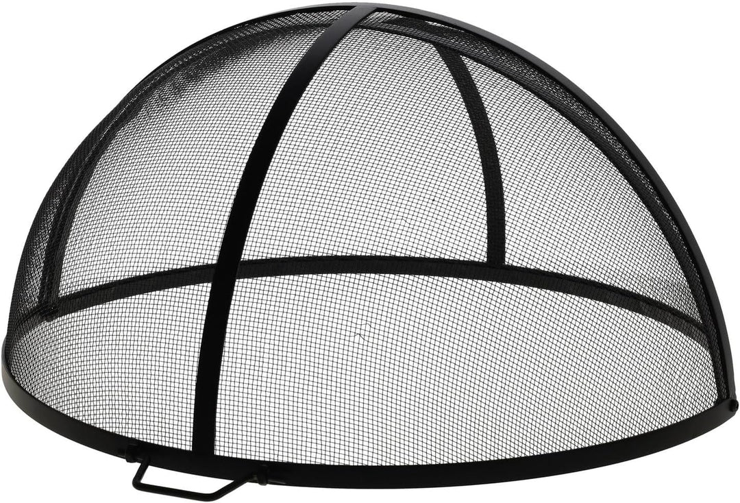 Esschert Design Feuerstellengitter, Funkenschutz, halbkugel, faltbar, ca. 60 cm x 60 cm x 33