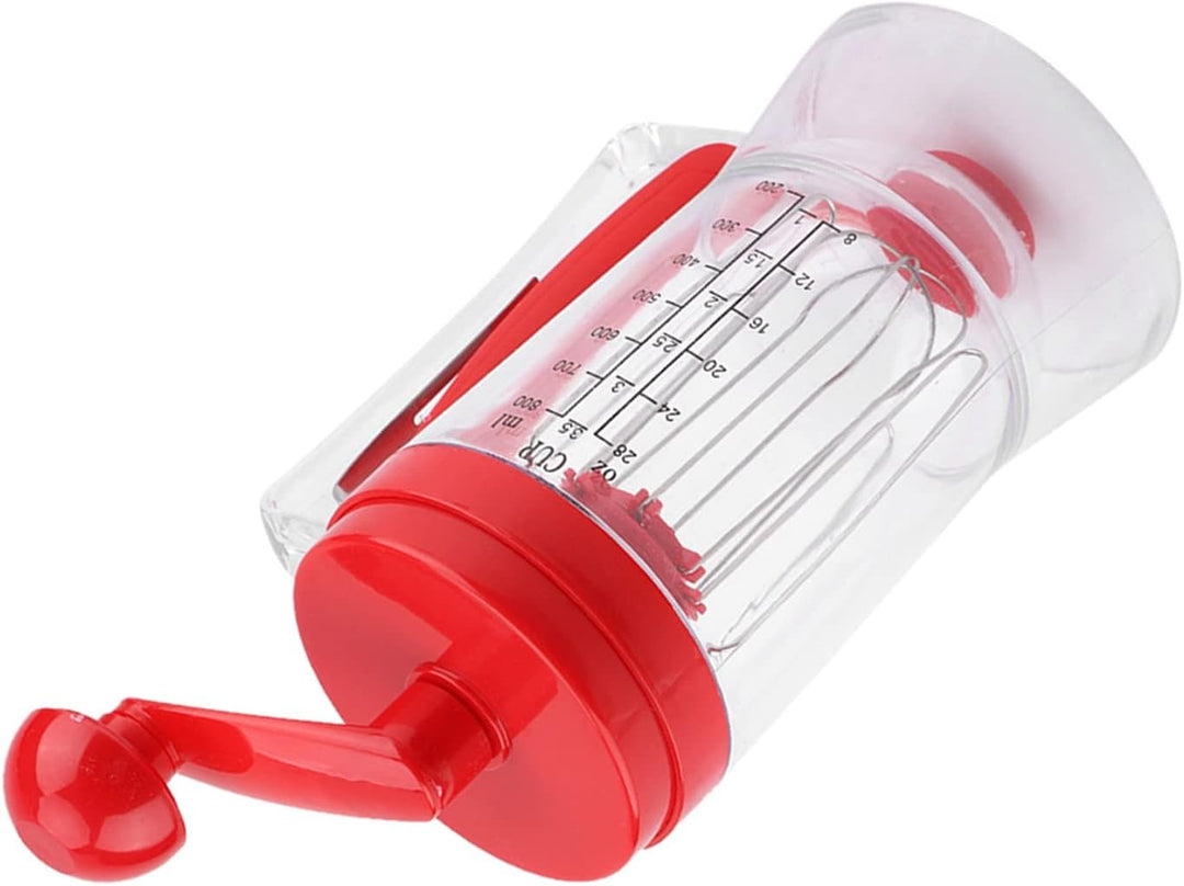 Srliya Teigspender, Handgehaltener Manueller Pfannkuchen-Cupcake-Mixer, Backwerkzeug, Automatischer