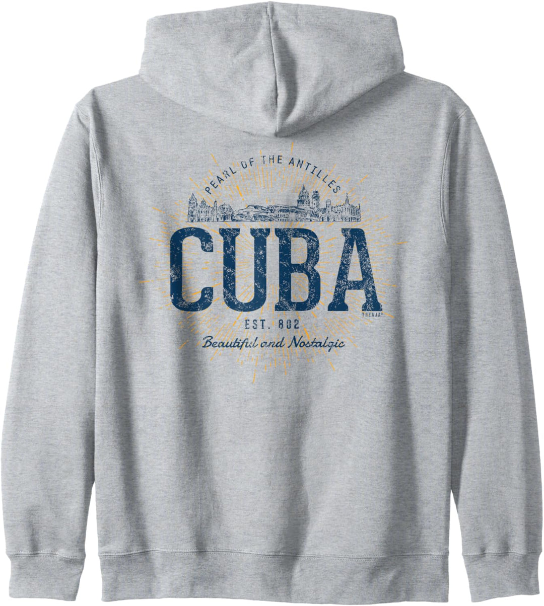 Cuba Retro Stil Vintage Kuba Kapuzenjacke