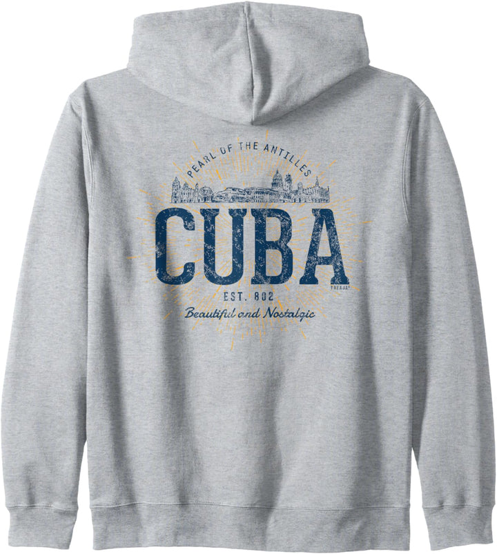 Cuba Retro Stil Vintage Kuba Kapuzenjacke