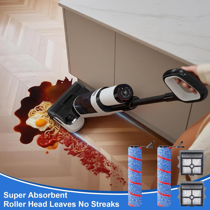 Ersatzbürstenrolle und HEPA-Filter für Tineco Floor One S7 Artist/stretch S6/SWITCH S6/S7 Stretch Ul