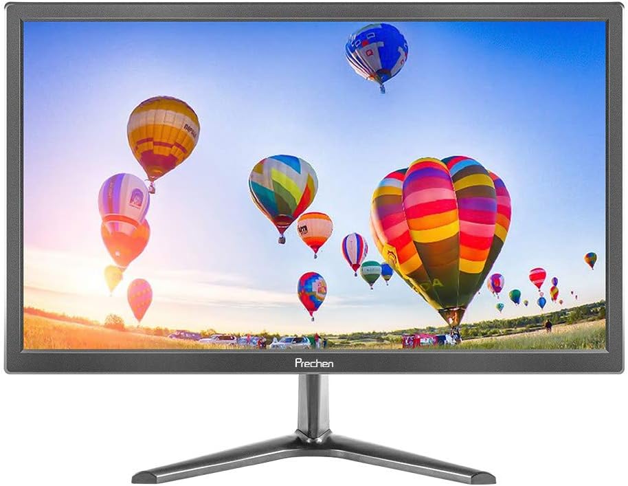 19 Zoll PC Monitor, Prechen Monitor 1440 * 900 mit HDMI- und VGA-Schnittstellen, 60 Hz, Helligkeit 2