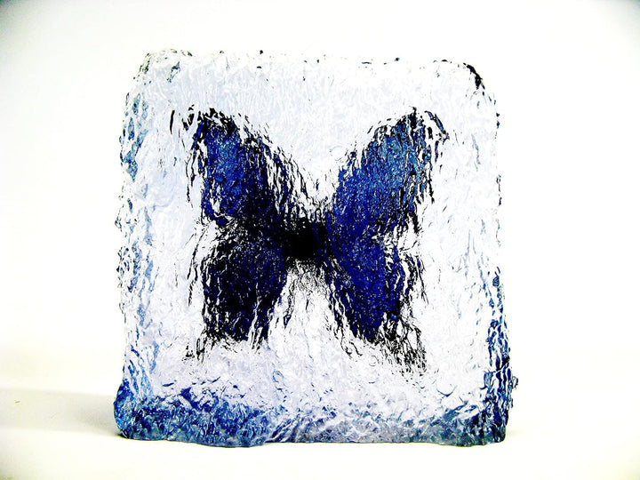 Echter, sorgfältig präparierten Schmetterling in Kunstharz gegossen. Dekorativ und selten. Bewahren