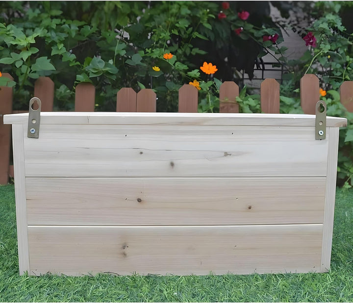 Melko Nistkasten Vogelhaus mit 3 Nistkammern & Nistkästen für Vögel Spatzenhaus Kolonienbrüter Spatz