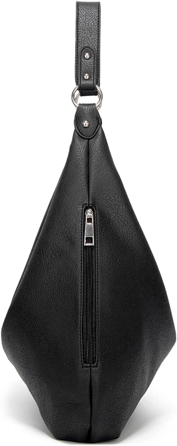 Ashioup Hobo Bags für Frauen Weiche PU Leder Umhängetasche Vintage Slouchy Handtasche mit Reissversc