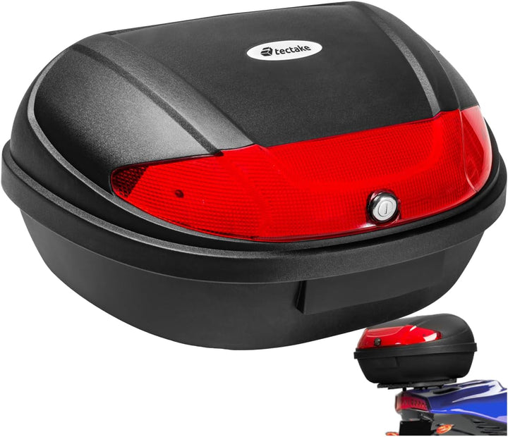 tectake® Motorradkoffer Topcase Roller | -Verschiedene Grössen- (Typ 2 | no. 401481), Typ 2 | No. 40