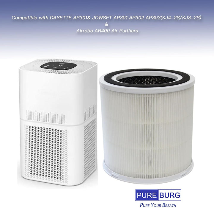 PUREBURG ErsatzFilter kompatibel mit FRESHDEW AP301 AP302 & Dayette AP301 & JOWSET AP301 AP302 AP303
