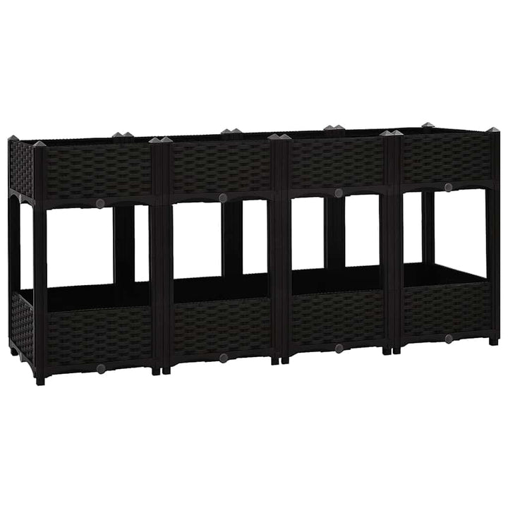 vidaXL Hochbeet Pflanzkasten Blumenkasten Gemüsebeet Pflanzbeet Blumenbeet Frühbeet Gartenbeet Pflan