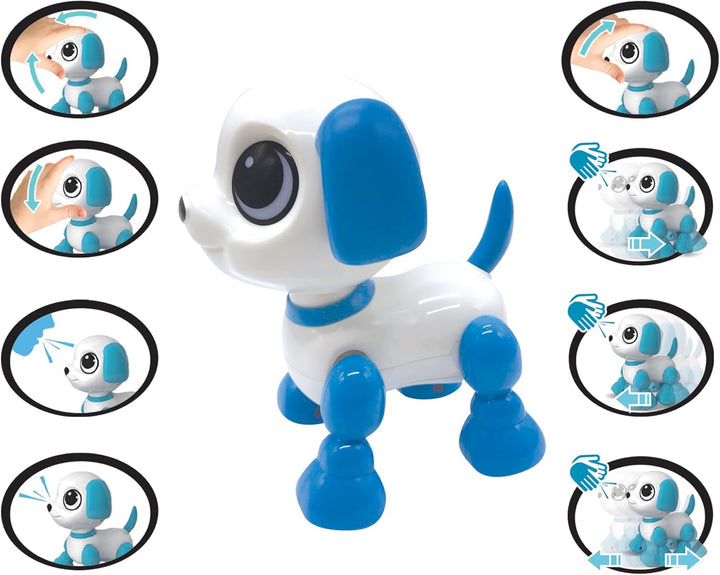Lexibook Power Puppy - Mini - Mein kleiner Roboterhund - mit Geräuschen, Musik, Lichteffekten, Sprac