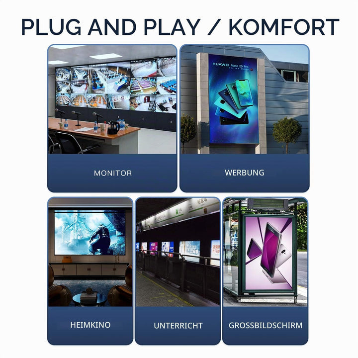 PWAYTEK HDMI Extender 1080p@60Hz, 3D, über Single Cat5e/Cat6/Cat 7 Kabel Full HD unkomprimiert Übert