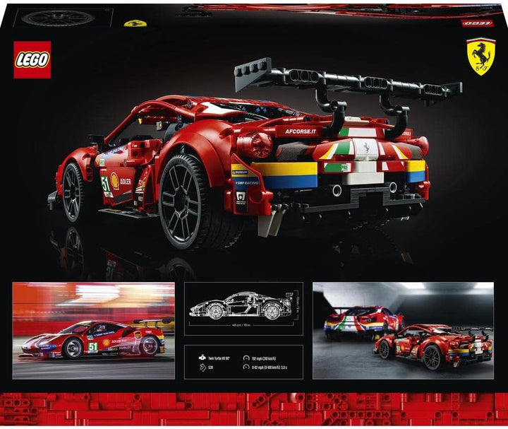 LEGO 42125 Technic Ferrari 488 GTE “AF Corse #51” Supersportwagen, Exklusives Sammlermodell, Sammler