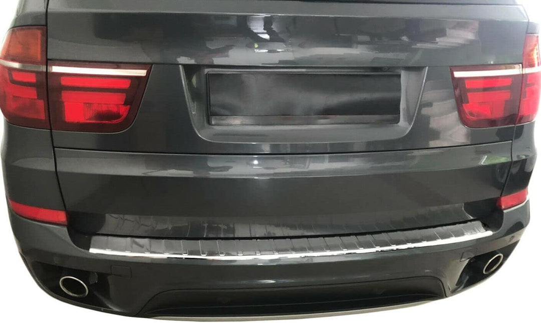 Ladekantenschutz Edelstahl CHROM kompatibel für BMW X5 E70 | BJ 2006-2013 | mit Abkantung | premium