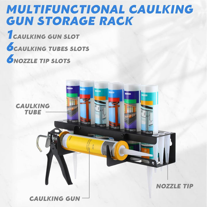 Caulking Tube Storage Rack, Silicone Tube Storage Holder, Hand Caulking Tube Rack, Caulking Tube Wal