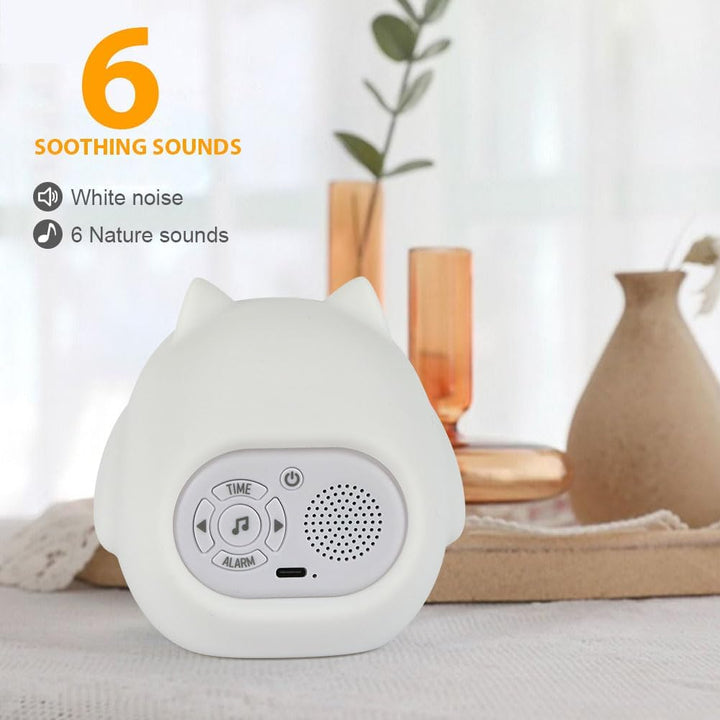 HOTUT Kinder Lichtwecker,Schlaftrainer Kinder mit Nachtlichtern,6 White Noise Kinderwecker,Digitaler
