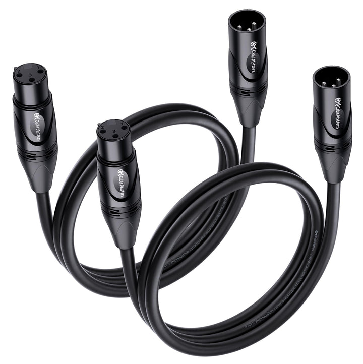 Cable Matters 2er Pack Premium XLR auf XLR Mikrofonkabel 0,9m XLR Kabel, Mikrofon kabel XLR Kabel XL