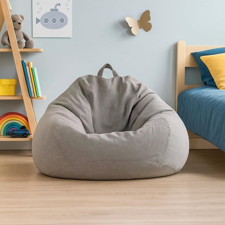 AD.CON Sitzsack mit ECO Füllung Puff Relax-Sessel Sitzkissen Bodenkissen Bean Bag 70x80x50cm 120L Du