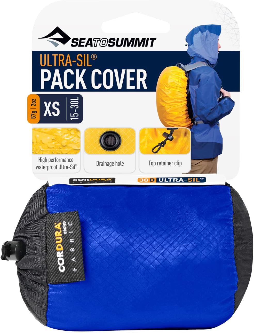 Sea to Summit Ultra Rucksackhülle Large (70-90 ltr) Blau, Large (70-90 ltr) Blau