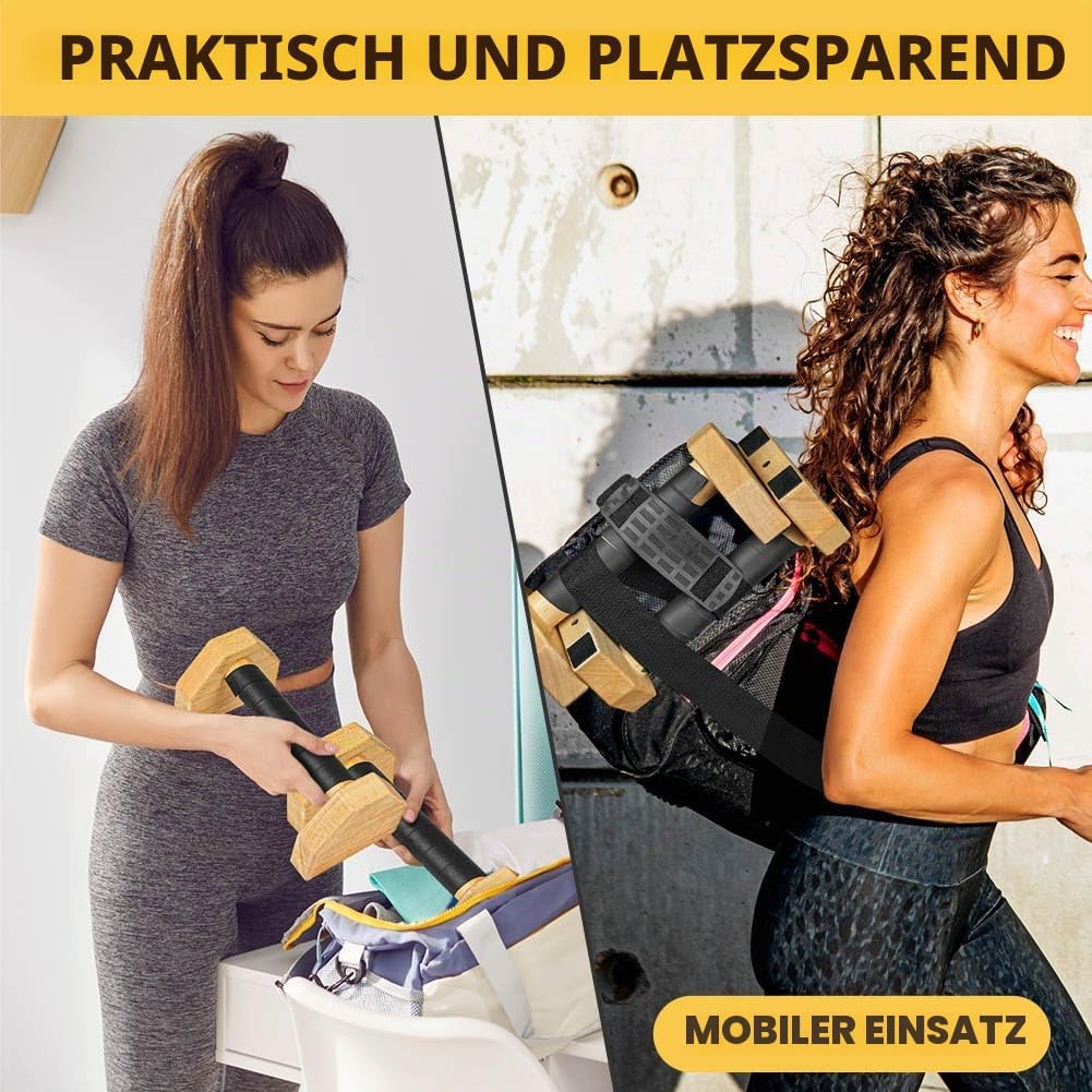 BUTBU Liegestützgriffe, Handstand Griffe &amp; Calisthenics Griffe, Calisthenics Equipment Mit 2 Rutschf