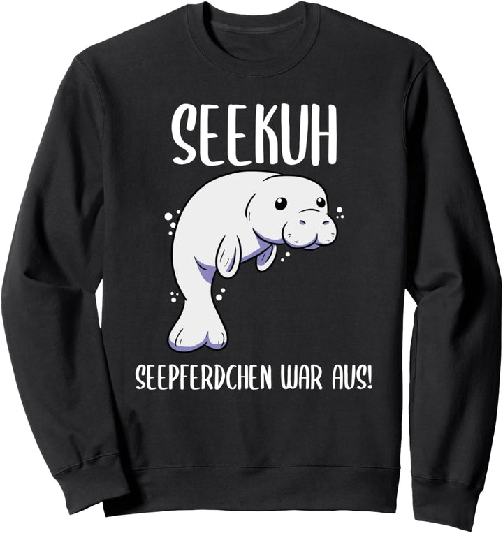 Seekuh Seepferdchen War Aus Schwimmer Sweatshirt