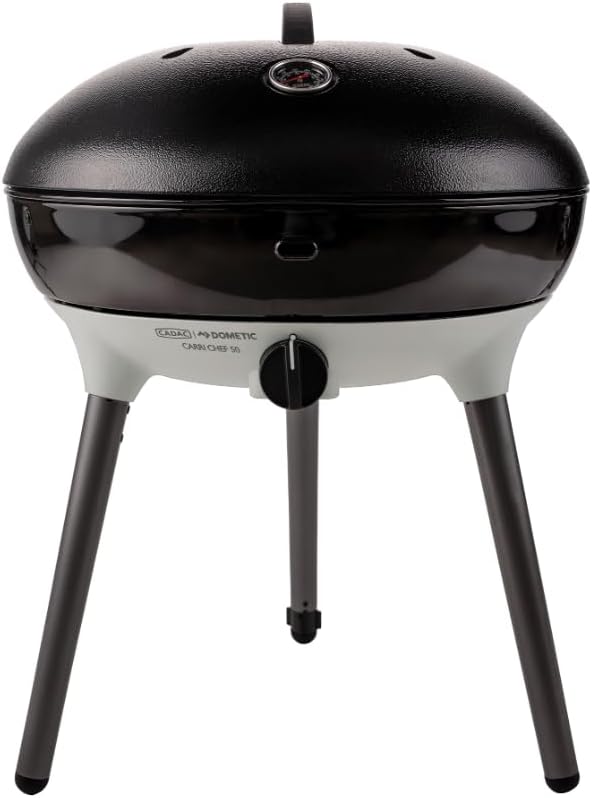 CADAC - Carri Chef 50 BBQ - 50mBar - Tragbare Grills - Paella-Pfanne - Automatische Zündung - Inkl.