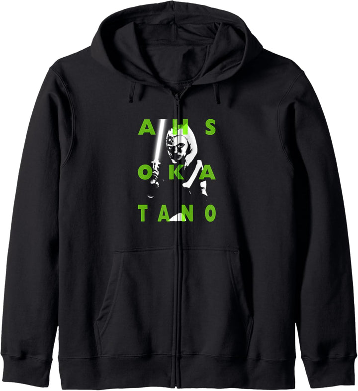 Star Wars: Clone Wars Ahsoka Tano Text Overlay Kapuzenjacke