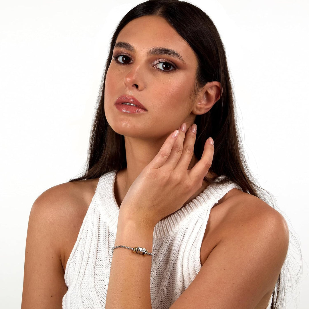 MORELLATO Damen-Armreif Drops Edelstahl Kristall weiss-SCZ714
