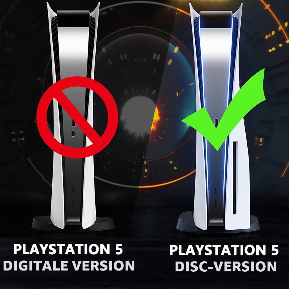 Miimall Faceplate Kompatibel mit PS5 Konsole Cover mit Kühlöffnungen, Kratzfeste Ersatzplatte Harte