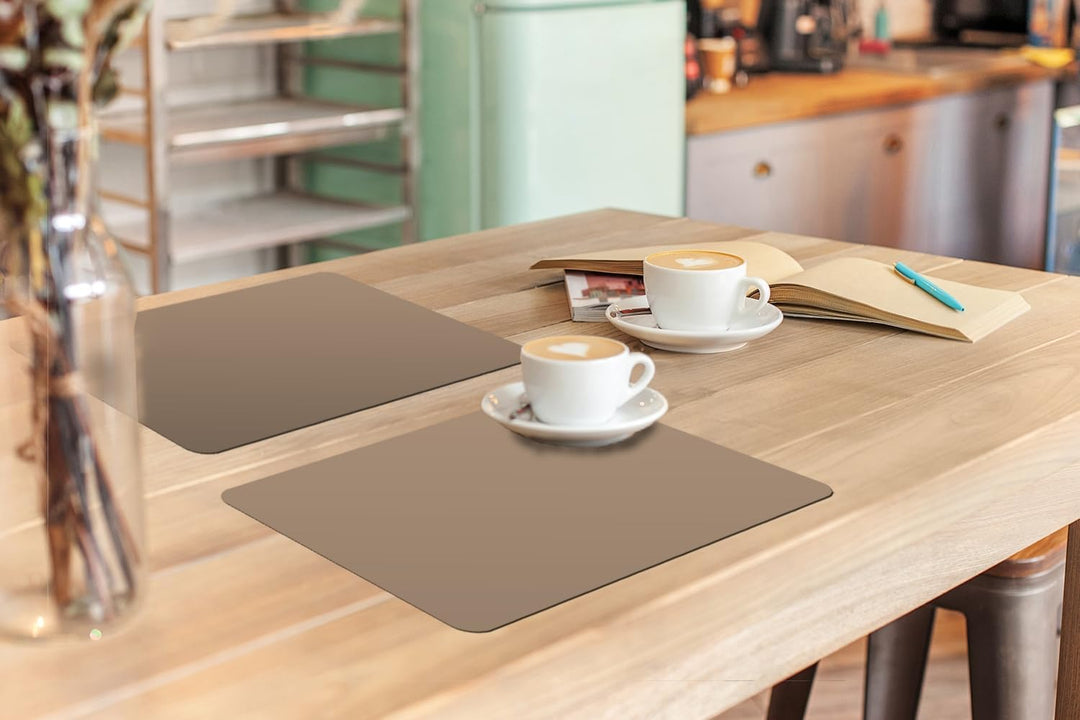 KitchenYeah© Platzsets Abwaschbar 6-Teilig 45x30 cm Tischsets Platzdeckchen rutschfeste Platzset Unt