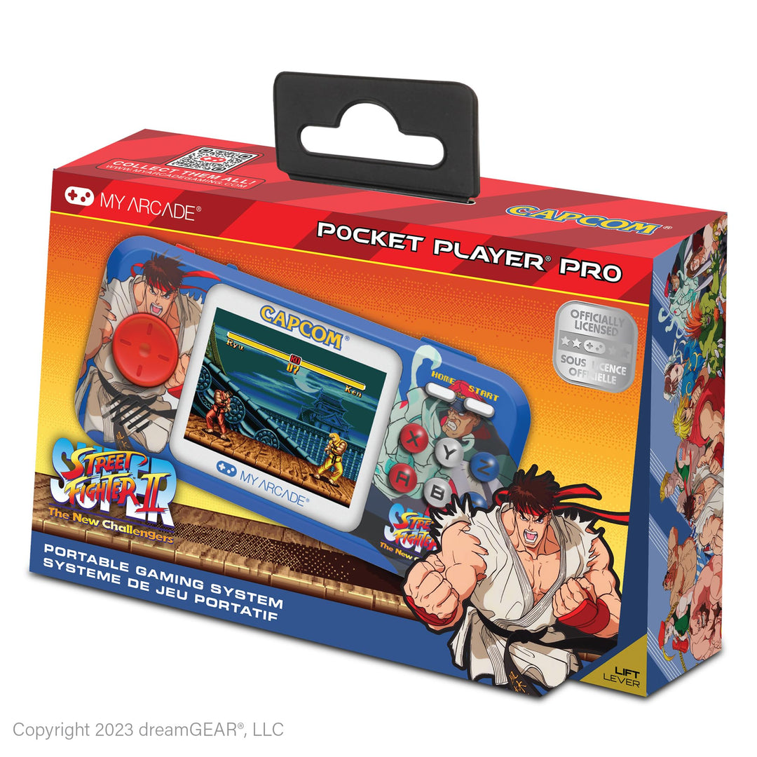 My Arcade Super Street Fighter II Pocket Player Pro tragbares Gaming-System (2 Spiele in 1)