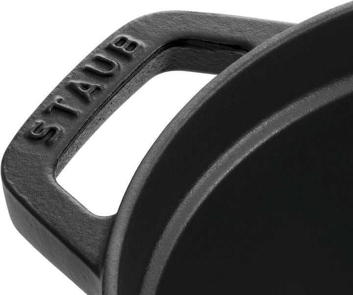 STAUB Gusseisen Bräter/Cocotte, Oval 31 cm, 5,5 L, Aromaregen Funktion, Für alle Herdarten geeignet,