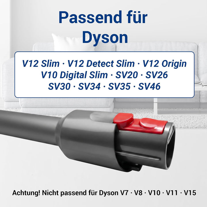 VIOKS Grau Saugrohr Staubsauger Ersatz für Dysоn 971518-12 | Verlängerungsrohr Stab, für Dysоn V12 S