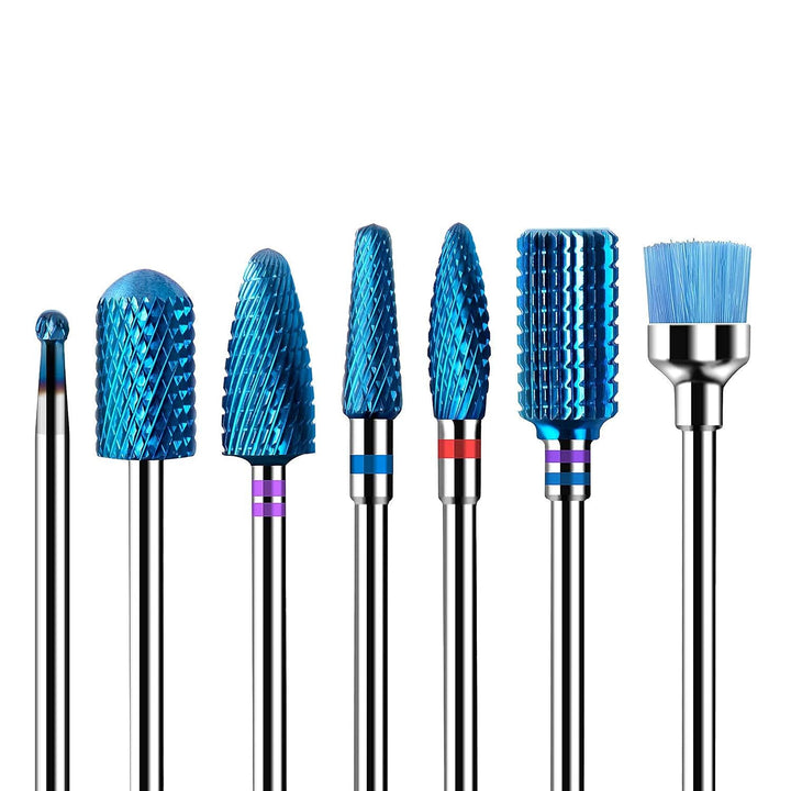 MelodySusie 7x Premium Wolframcarbid Hartmetall Bits Set Professioneller Schleifkörper Schleifkopf N