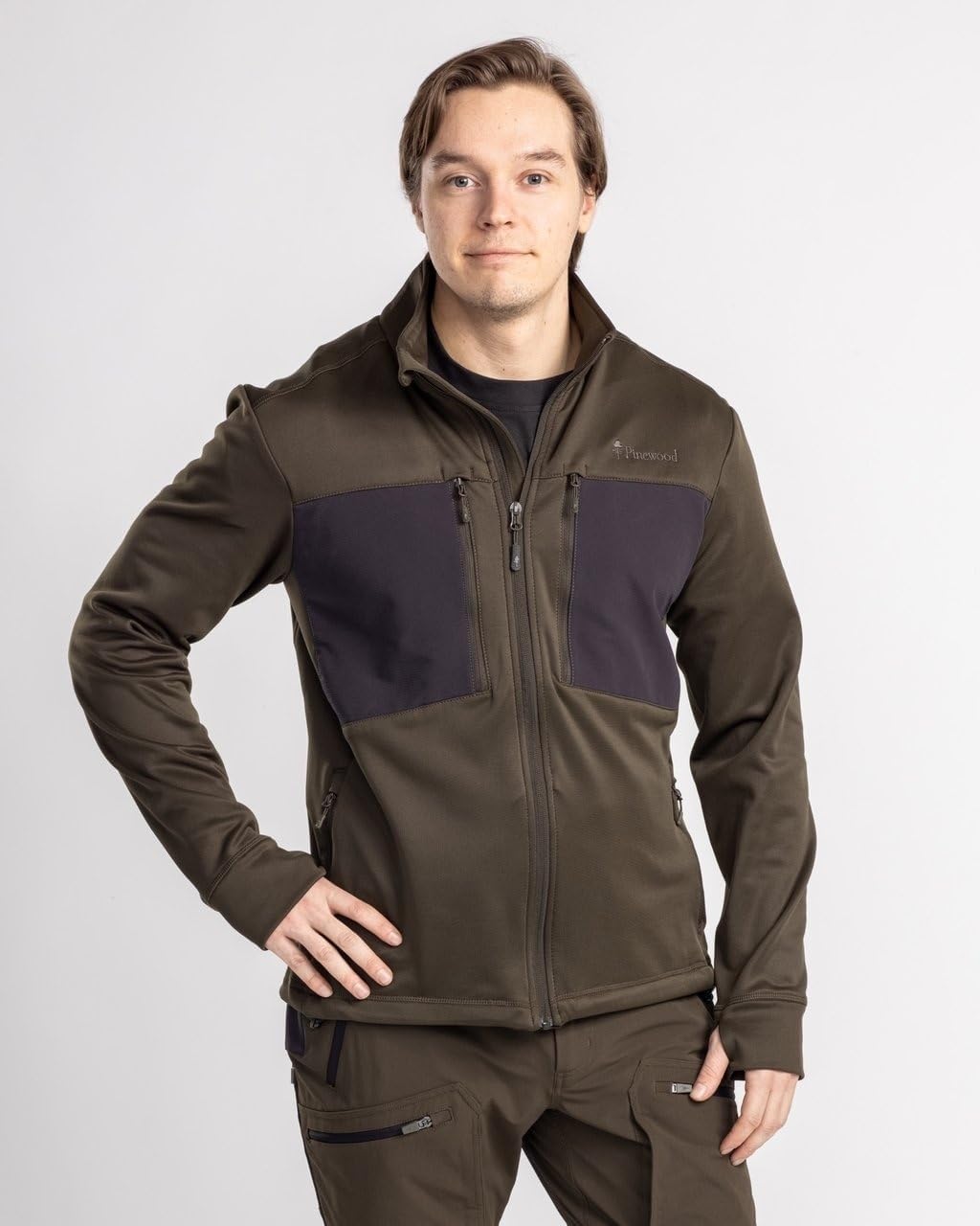 Pinewood Abisko Power Fleece für Herren. Zum Wandern, Trekking, Jagd, Hundesport und vielen Outdoora