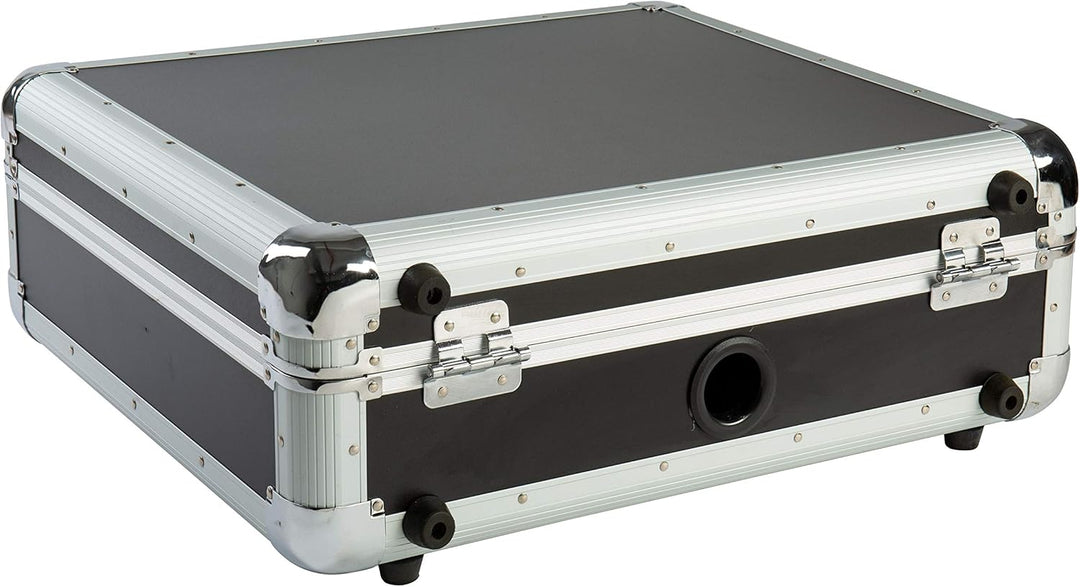 Music Store DJE0003665-000 Plattenspieler Case TT, Robustes Wasserabweisendes Aluminium, Schwarz, Bu